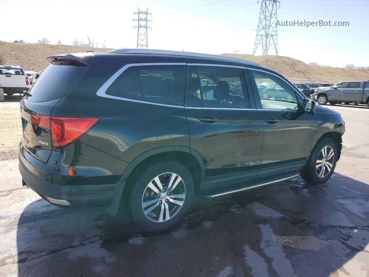 2016 Honda Pilot Exl Черный vin: 5FNYF6H59GB025284