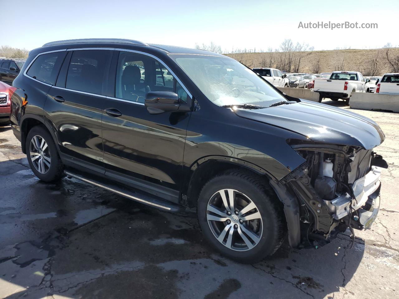 2016 Honda Pilot Exl Черный vin: 5FNYF6H59GB025284