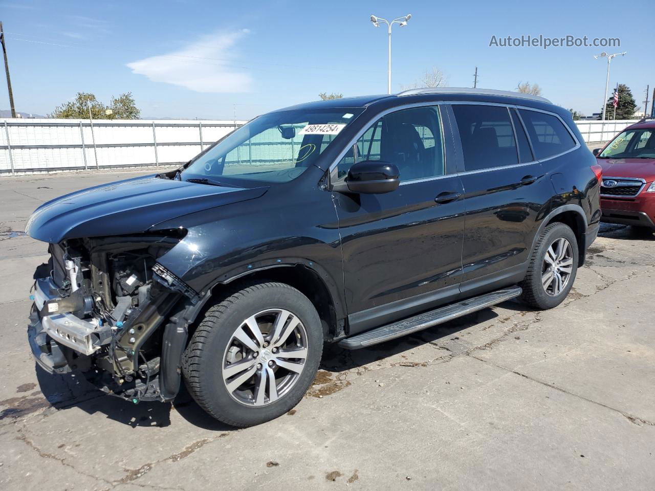 2016 Honda Pilot Exl Черный vin: 5FNYF6H59GB025284