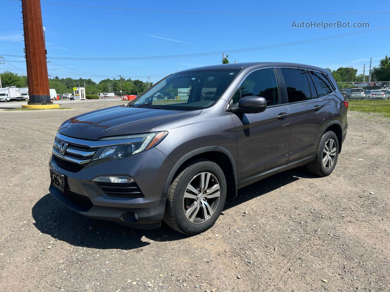 2016 Honda Pilot Exl Gray vin: 5FNYF6H59GB037242