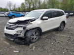 2016 Honda Pilot Exl White vin: 5FNYF6H59GB038813