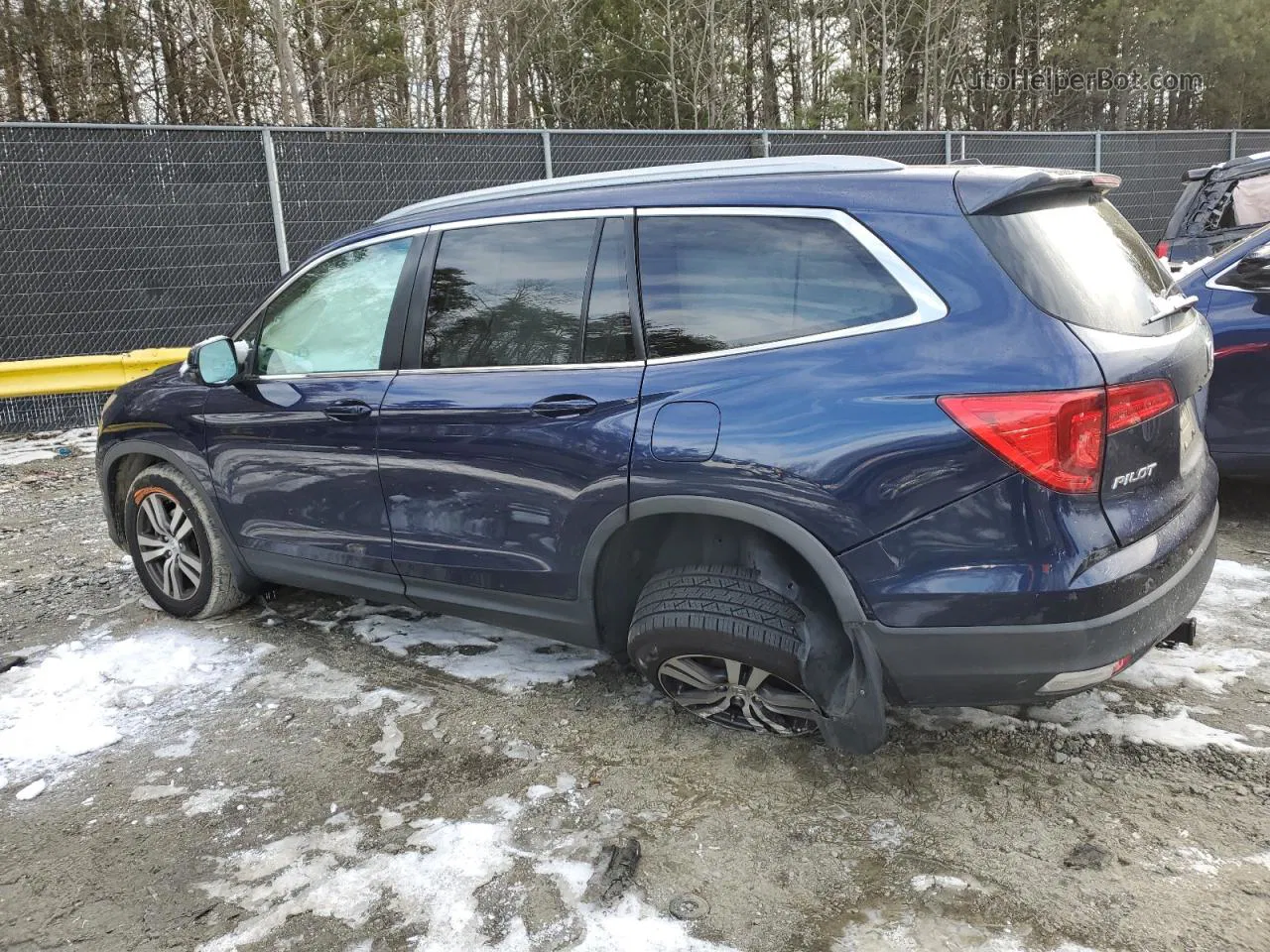 2016 Honda Pilot Exl Blue vin: 5FNYF6H59GB041100