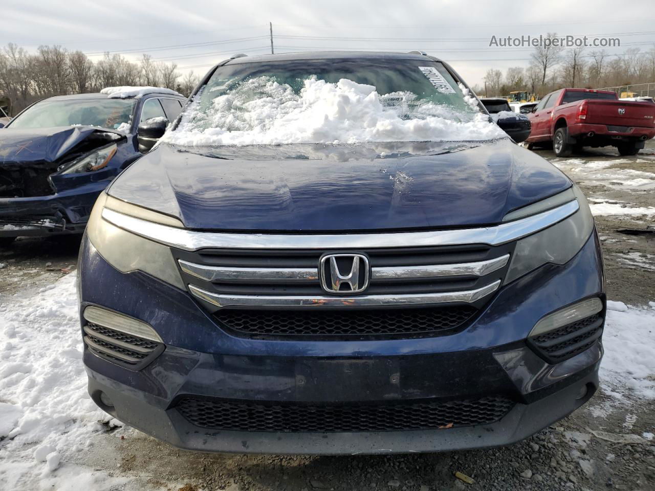 2016 Honda Pilot Exl Blue vin: 5FNYF6H59GB041100