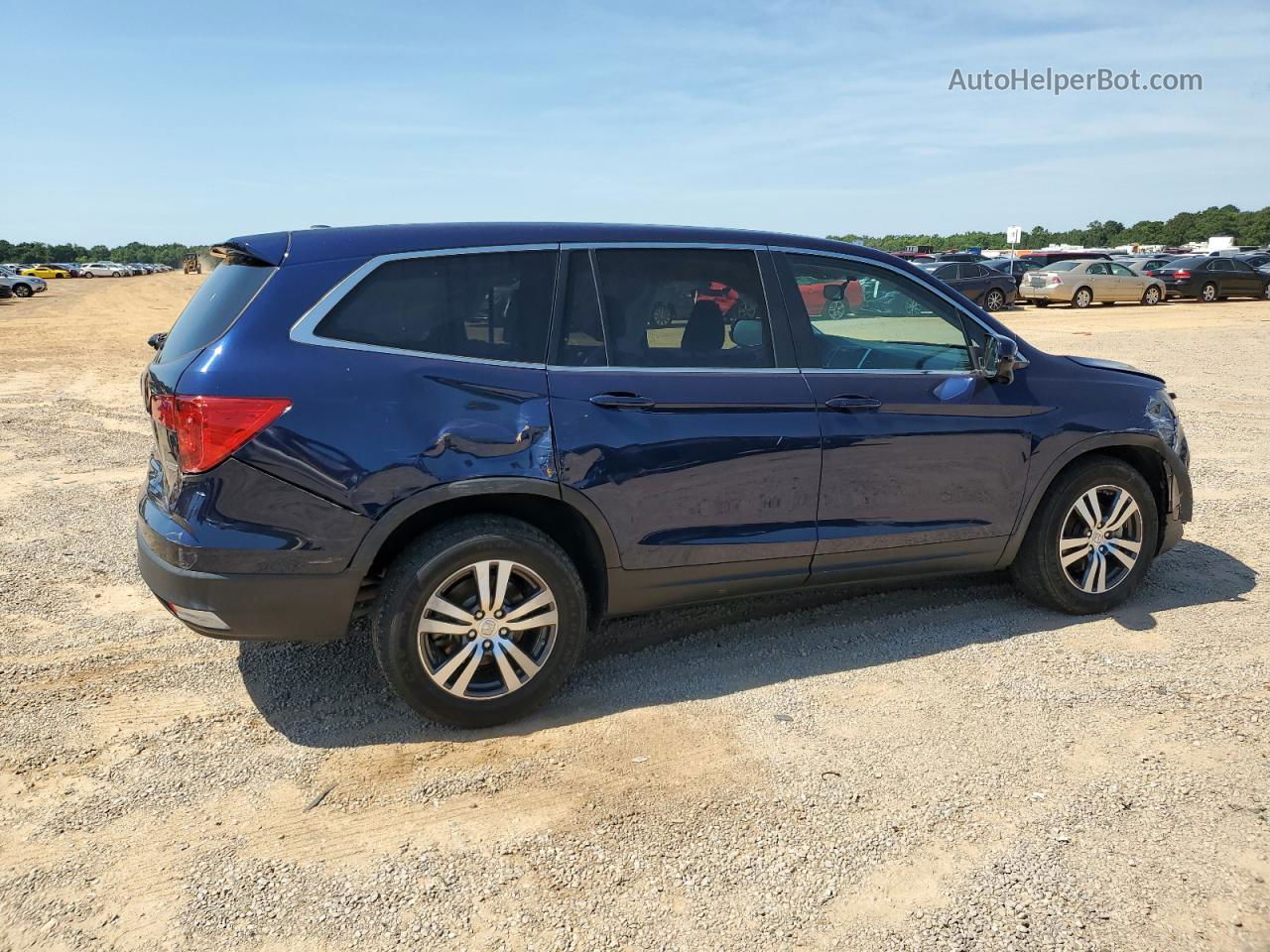 2016 Honda Pilot Exl Blue vin: 5FNYF6H59GB047964