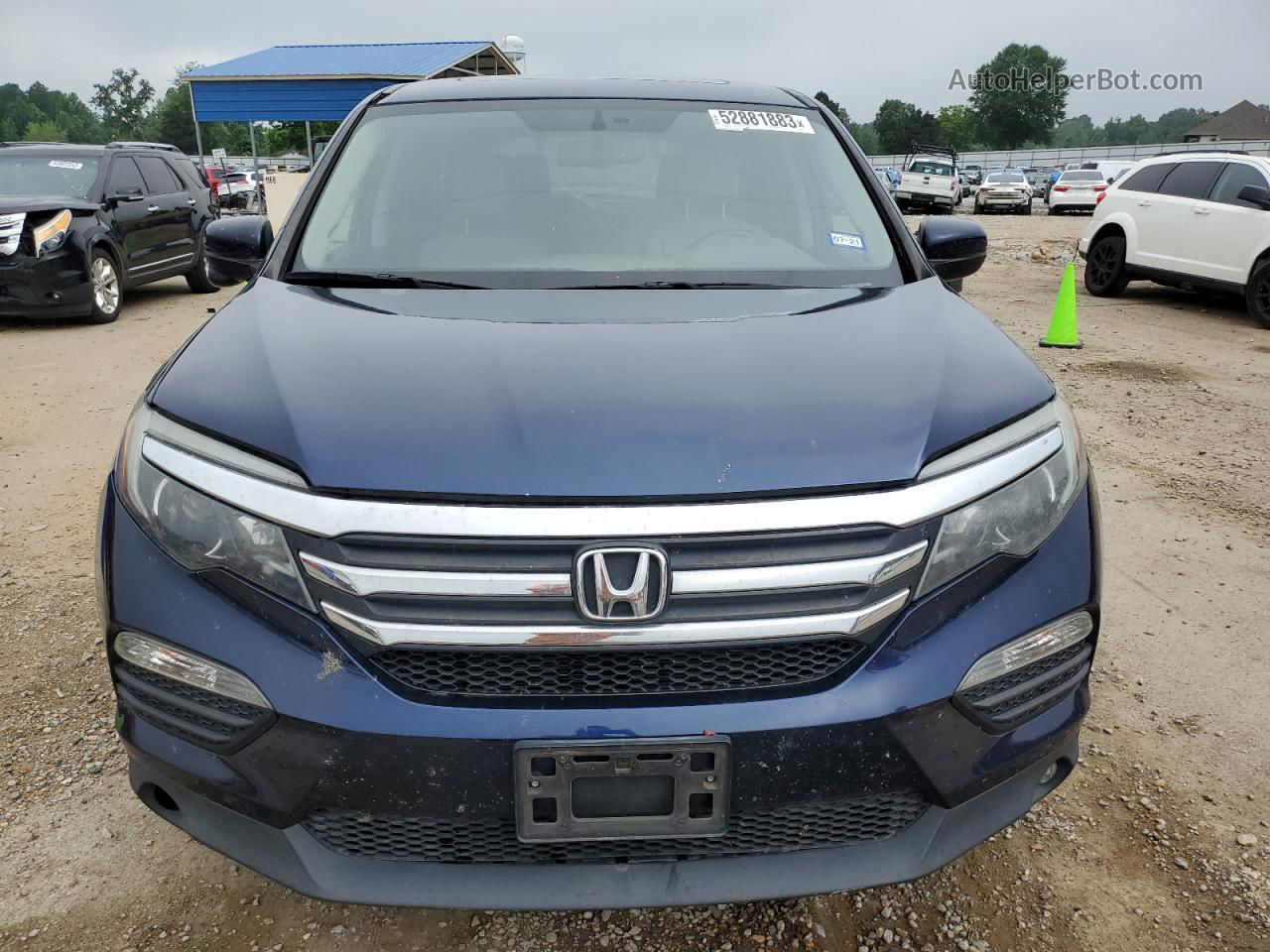 2016 Honda Pilot Exl Blue vin: 5FNYF6H59GB087705