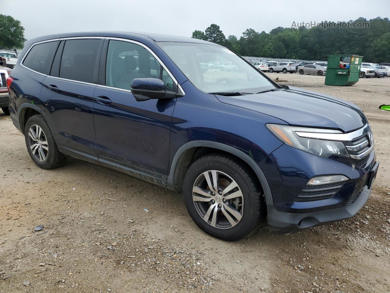 2016 Honda Pilot Exl Blue vin: 5FNYF6H59GB087705