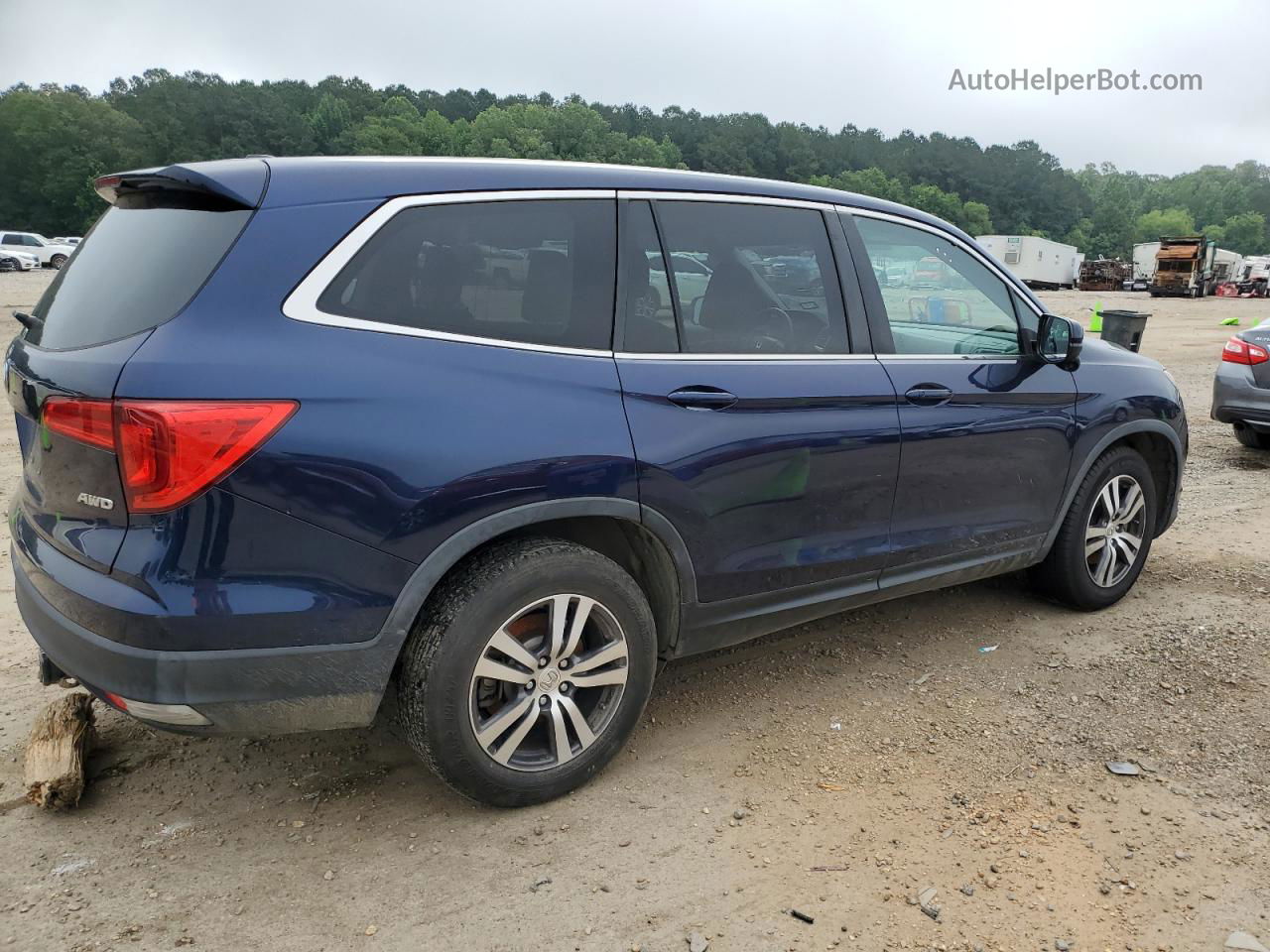 2016 Honda Pilot Exl Blue vin: 5FNYF6H59GB087705