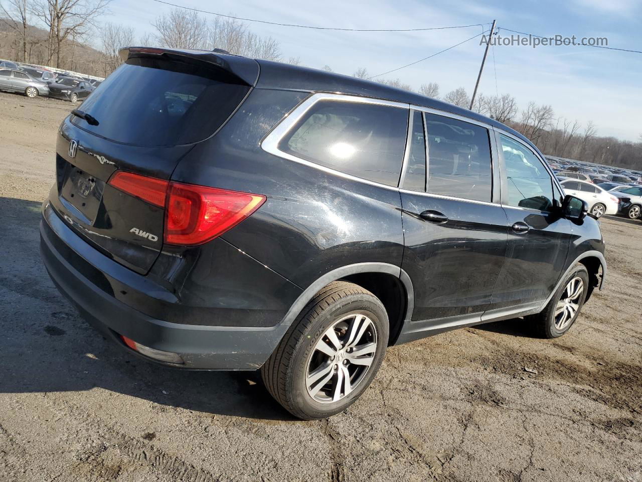 2016 Honda Pilot Exl Черный vin: 5FNYF6H59GB098381