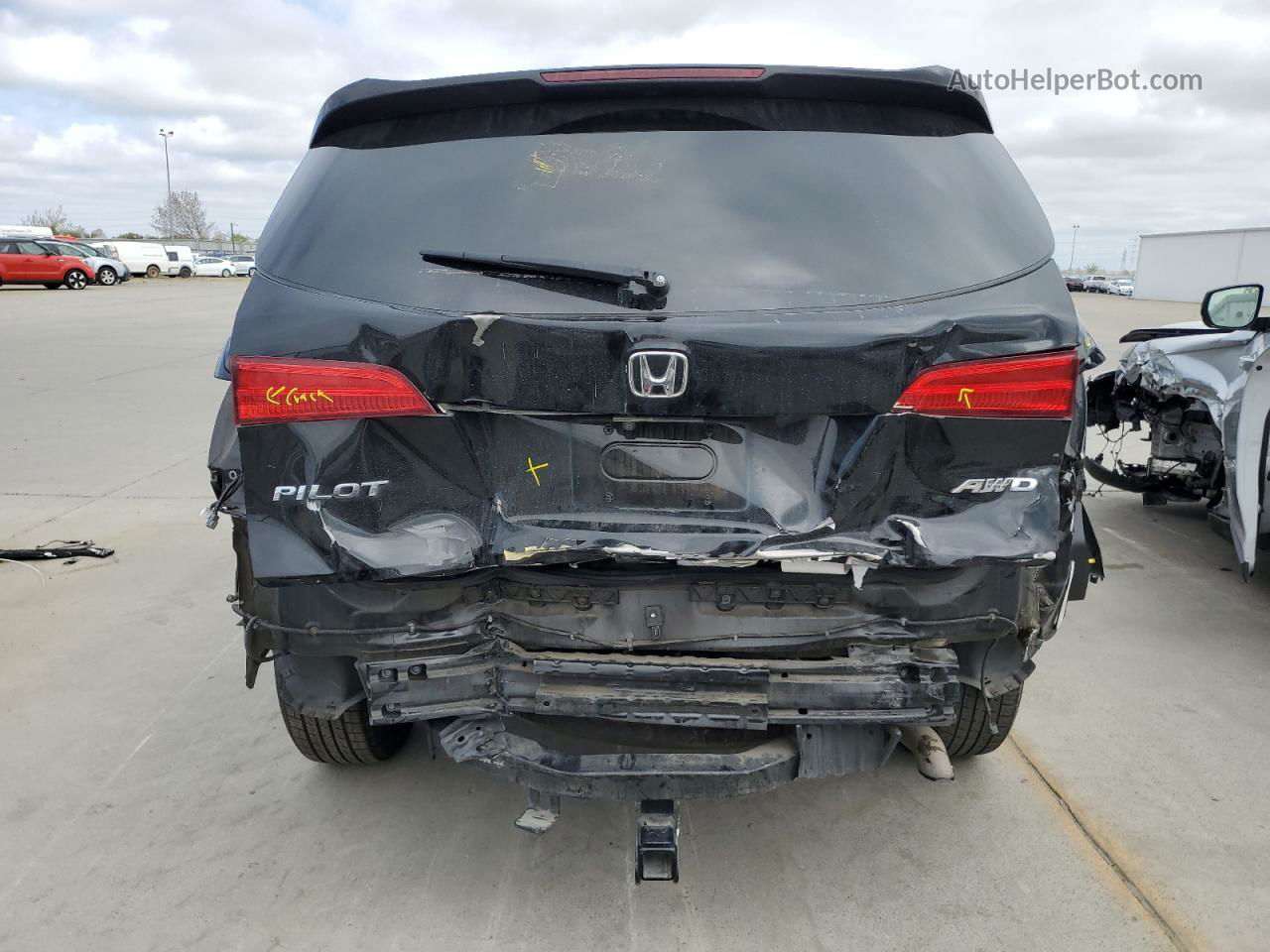 2016 Honda Pilot Exl Черный vin: 5FNYF6H59GB123232