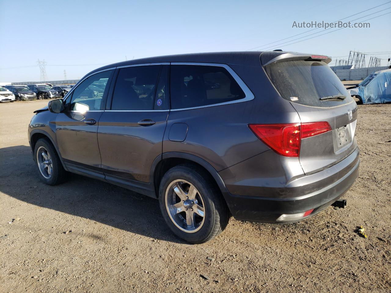 2017 Honda Pilot Exl Серый vin: 5FNYF6H59HB046928