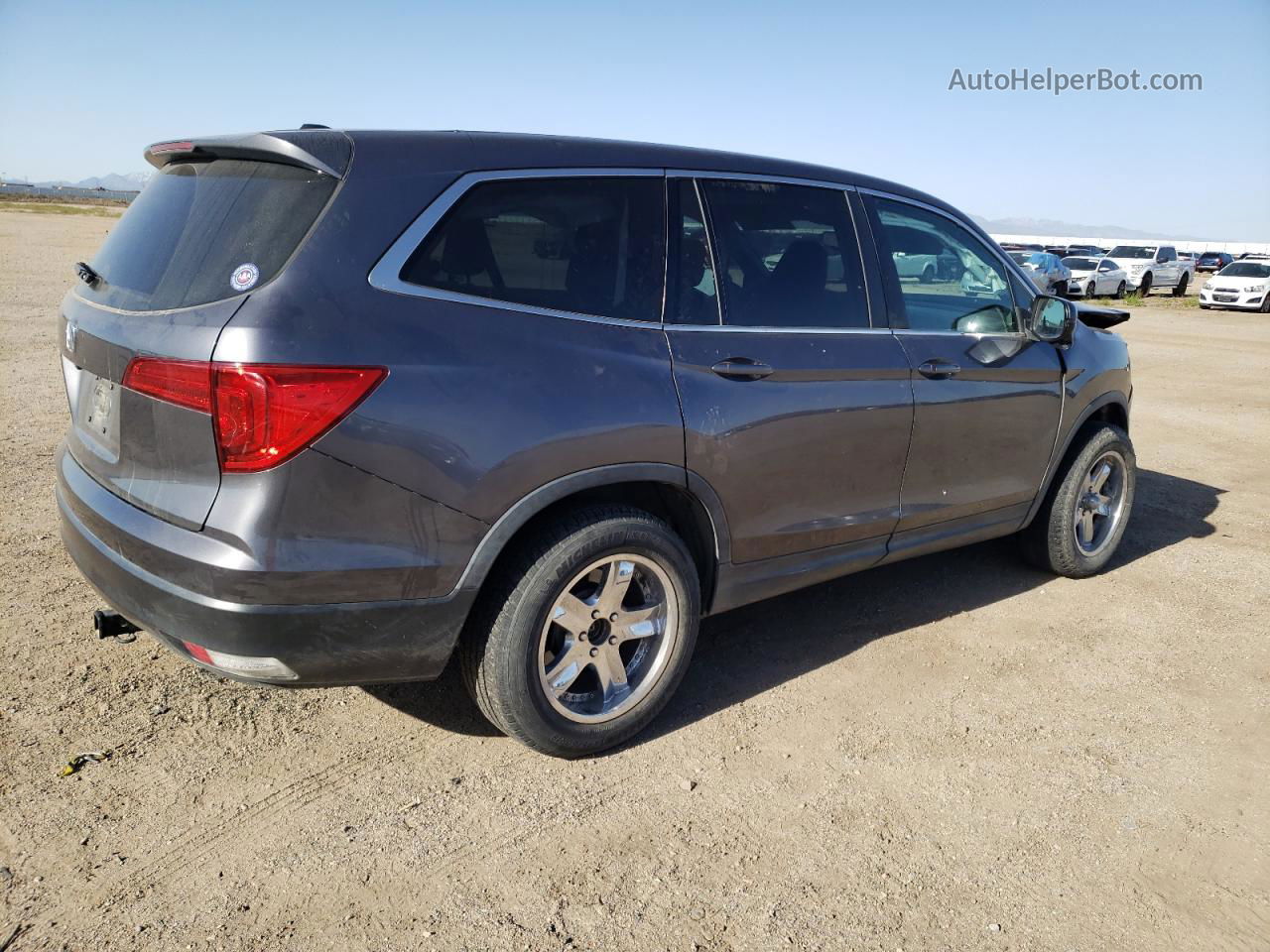 2017 Honda Pilot Exl Серый vin: 5FNYF6H59HB046928