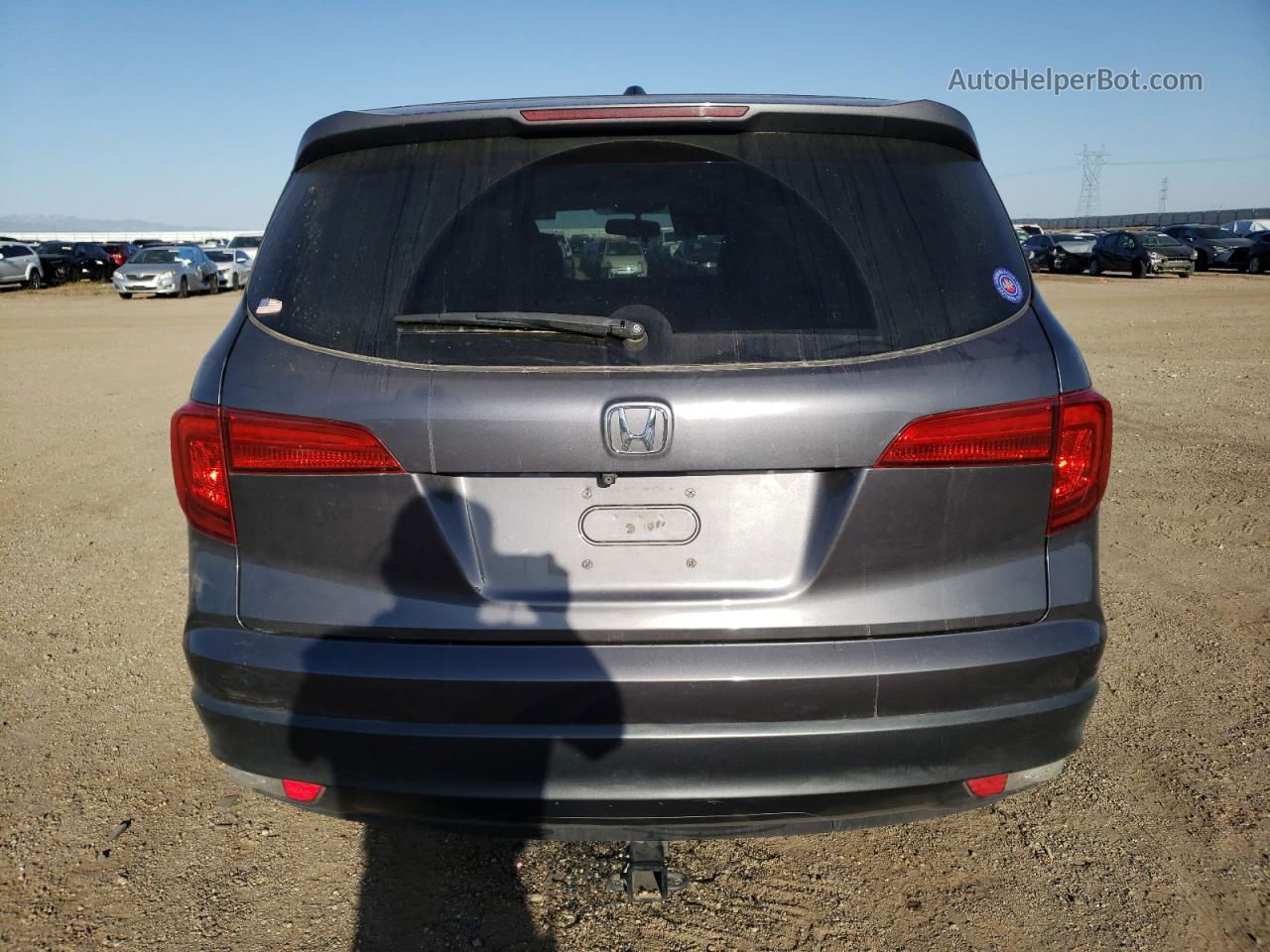 2017 Honda Pilot Exl Gray vin: 5FNYF6H59HB046928