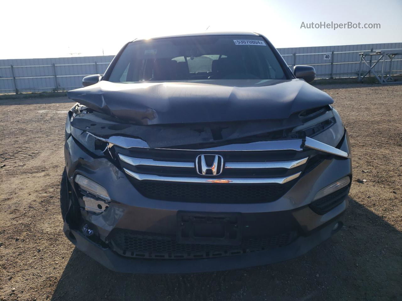 2017 Honda Pilot Exl Gray vin: 5FNYF6H59HB046928