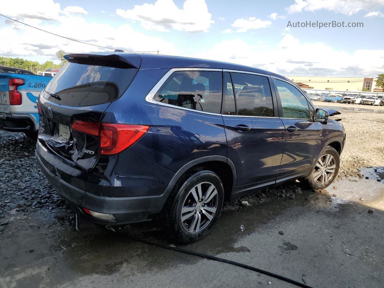 2016 Honda Pilot Exl Blue vin: 5FNYF6H5XGB039632