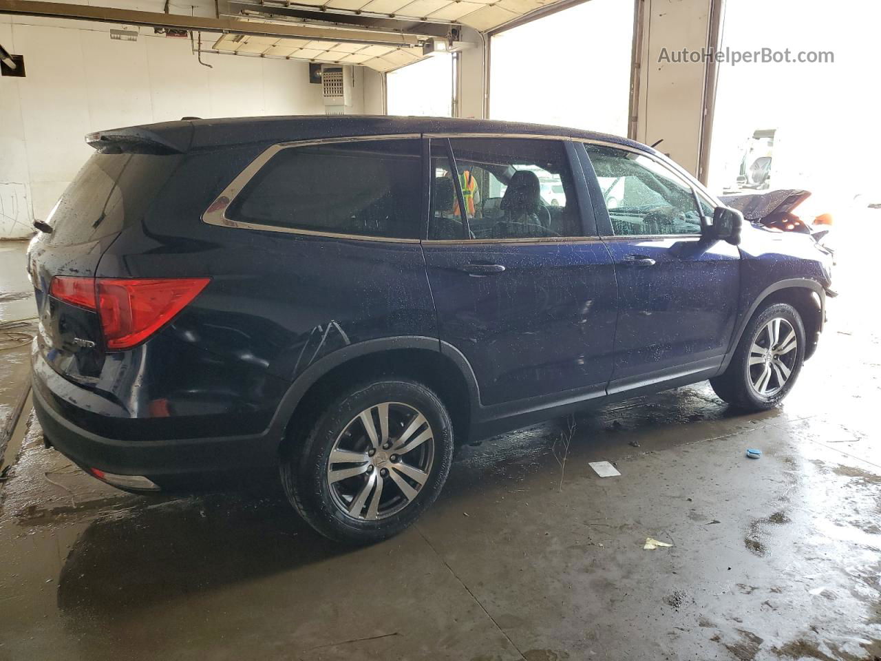 2017 Honda Pilot Exl Синий vin: 5FNYF6H5XHB006308