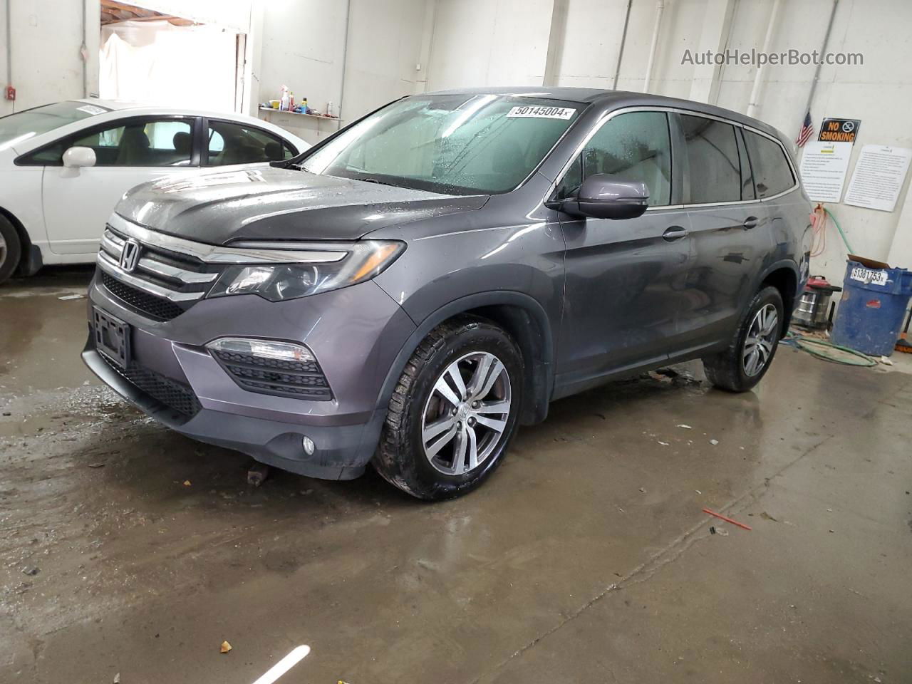 2017 Honda Pilot Exl Серый vin: 5FNYF6H5XHB021228