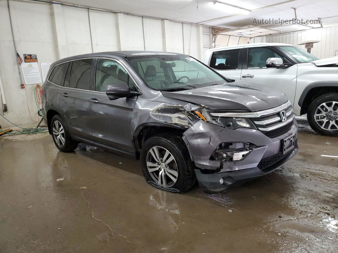 2017 Honda Pilot Exl Серый vin: 5FNYF6H5XHB021228