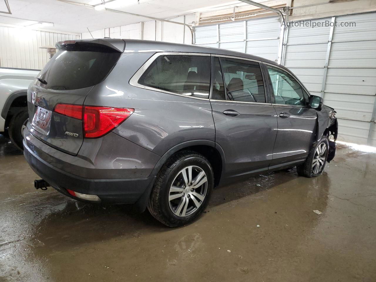 2017 Honda Pilot Exl Серый vin: 5FNYF6H5XHB021228