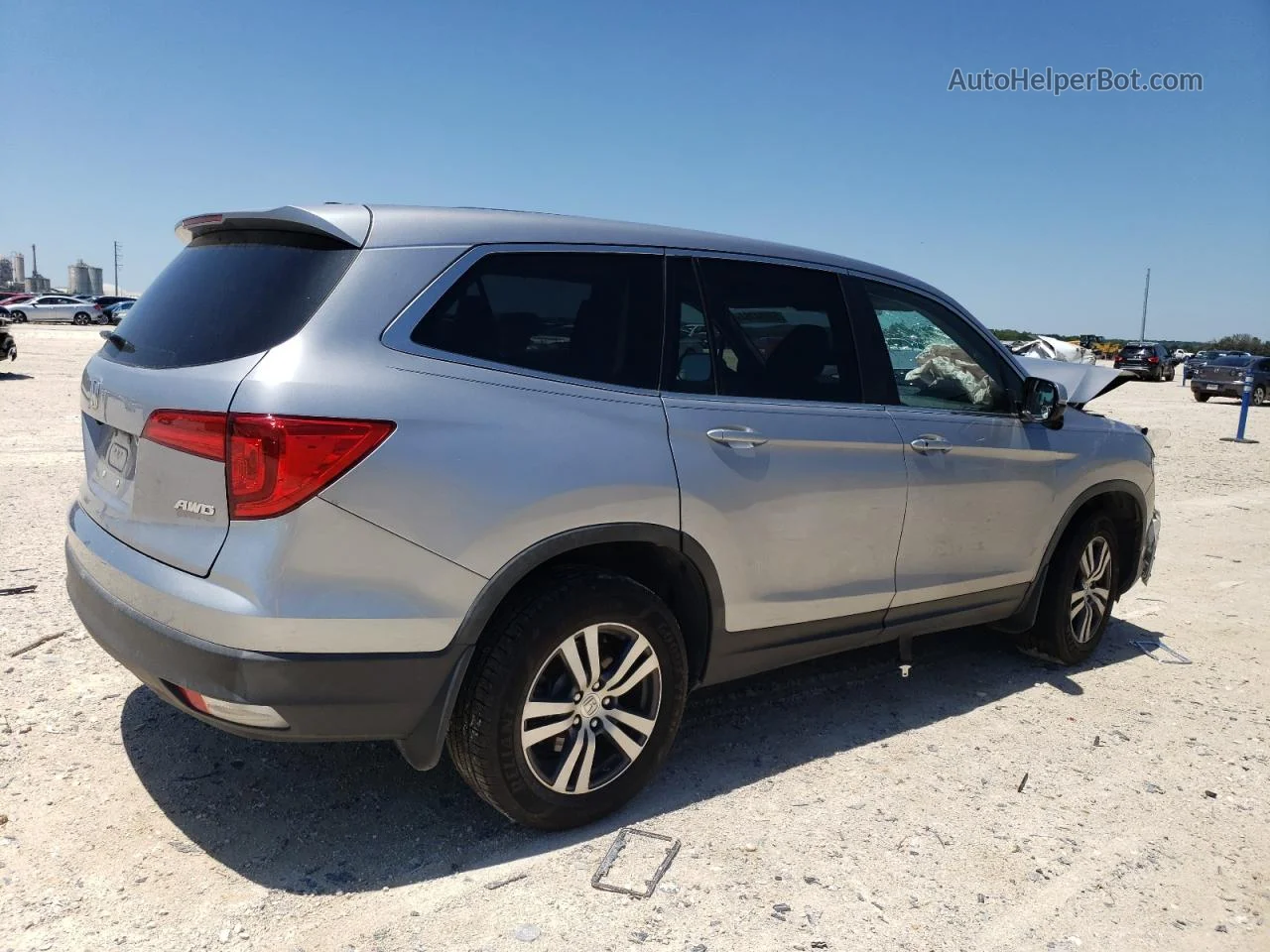 2017 Honda Pilot Exl Silver vin: 5FNYF6H5XHB055864