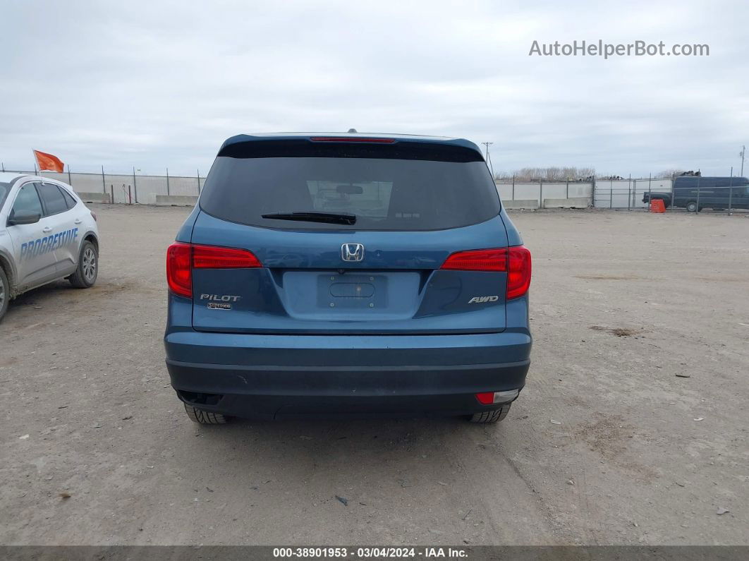 2017 Honda Pilot Ex-l Blue vin: 5FNYF6H5XHB080084