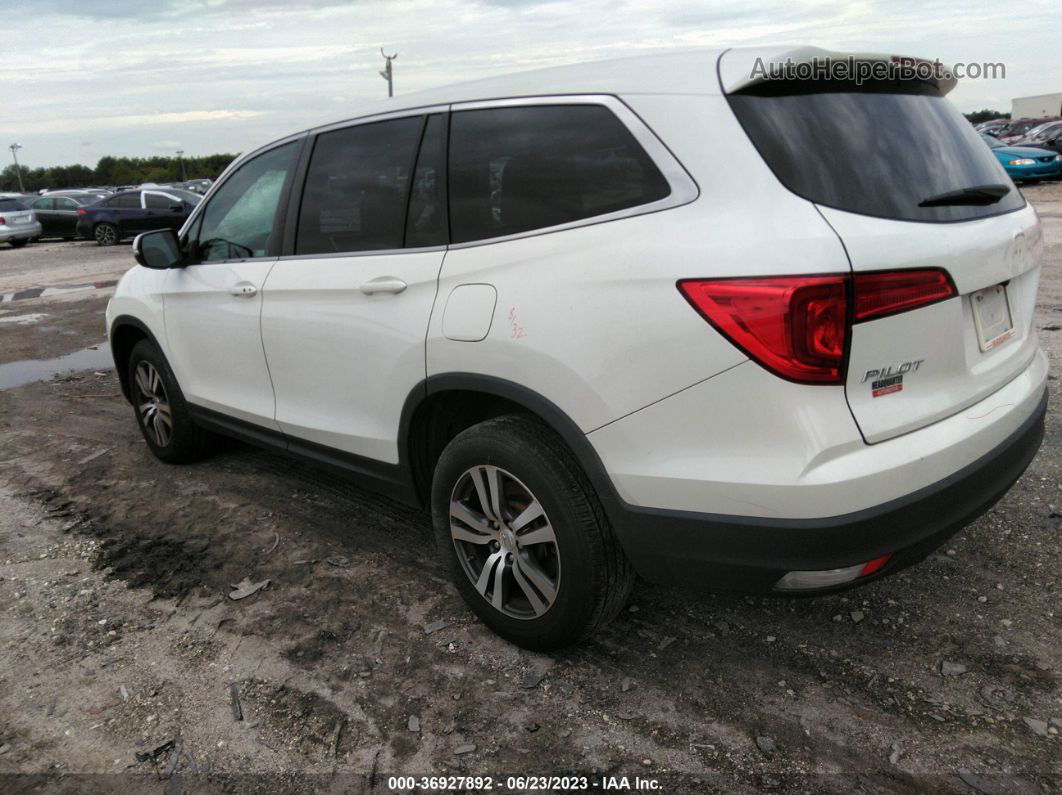 2017 Honda Pilot Ex-l White vin: 5FNYF6H5XHB094356