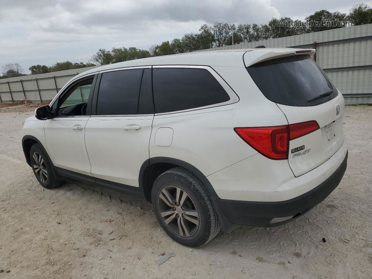 2017 Honda Pilot Exl White vin: 5FNYF6H61HB086235