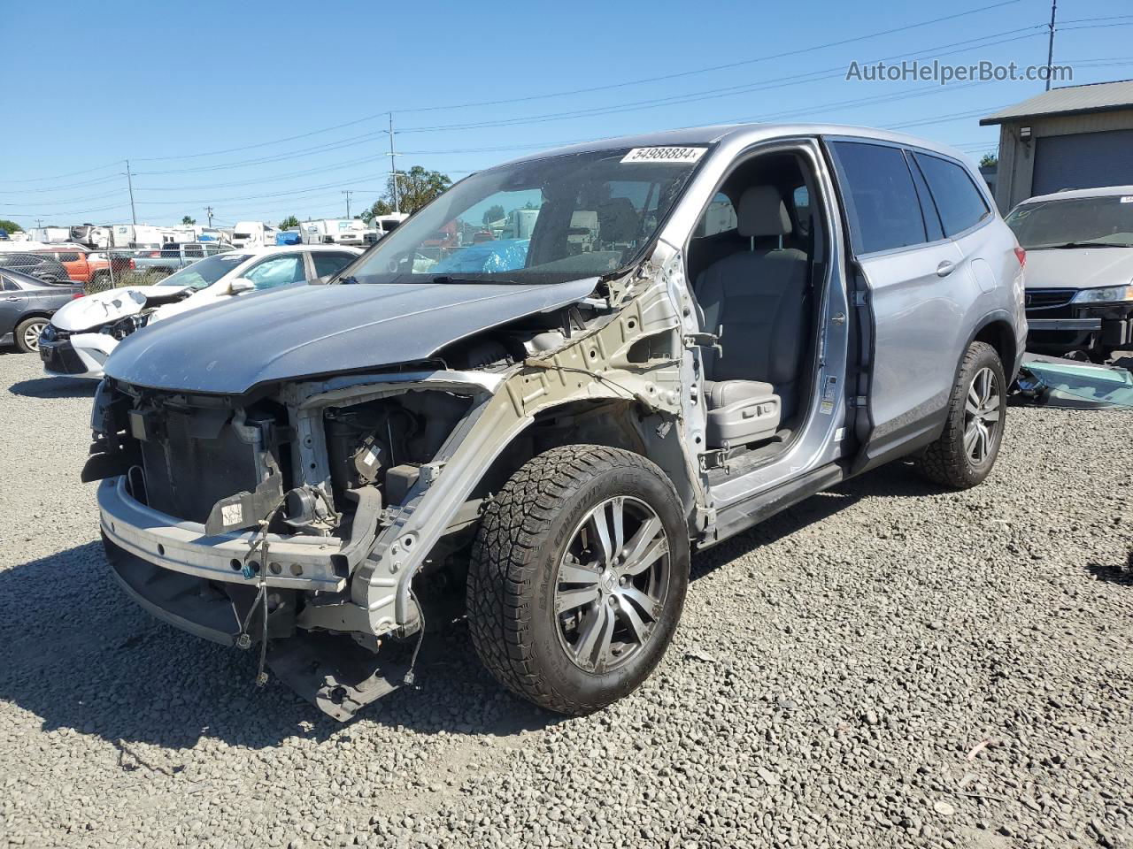 2016 Honda Pilot Exl Silver vin: 5FNYF6H62GB090793