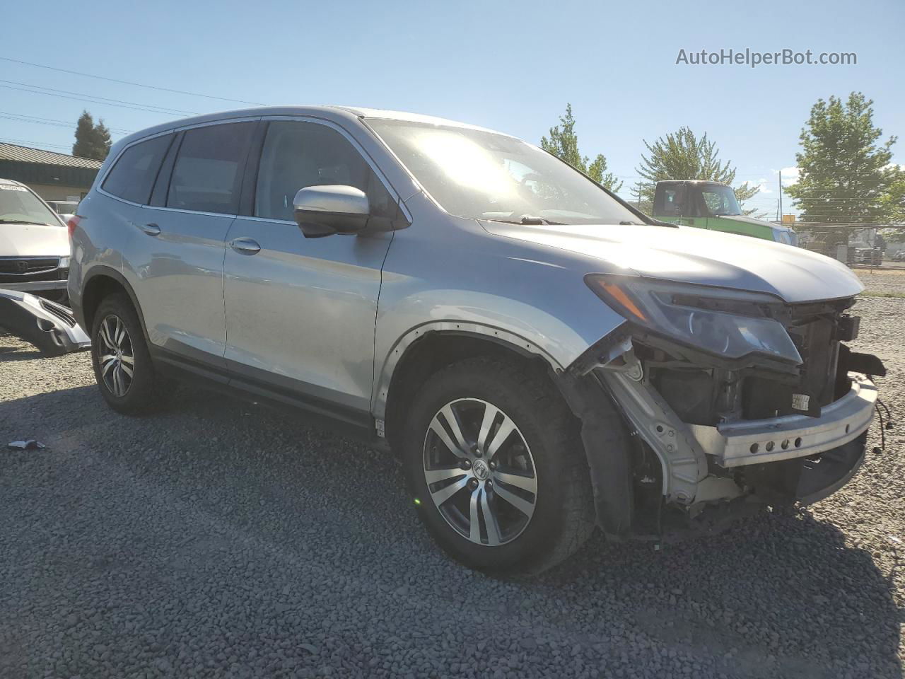 2016 Honda Pilot Exl Silver vin: 5FNYF6H62GB090793