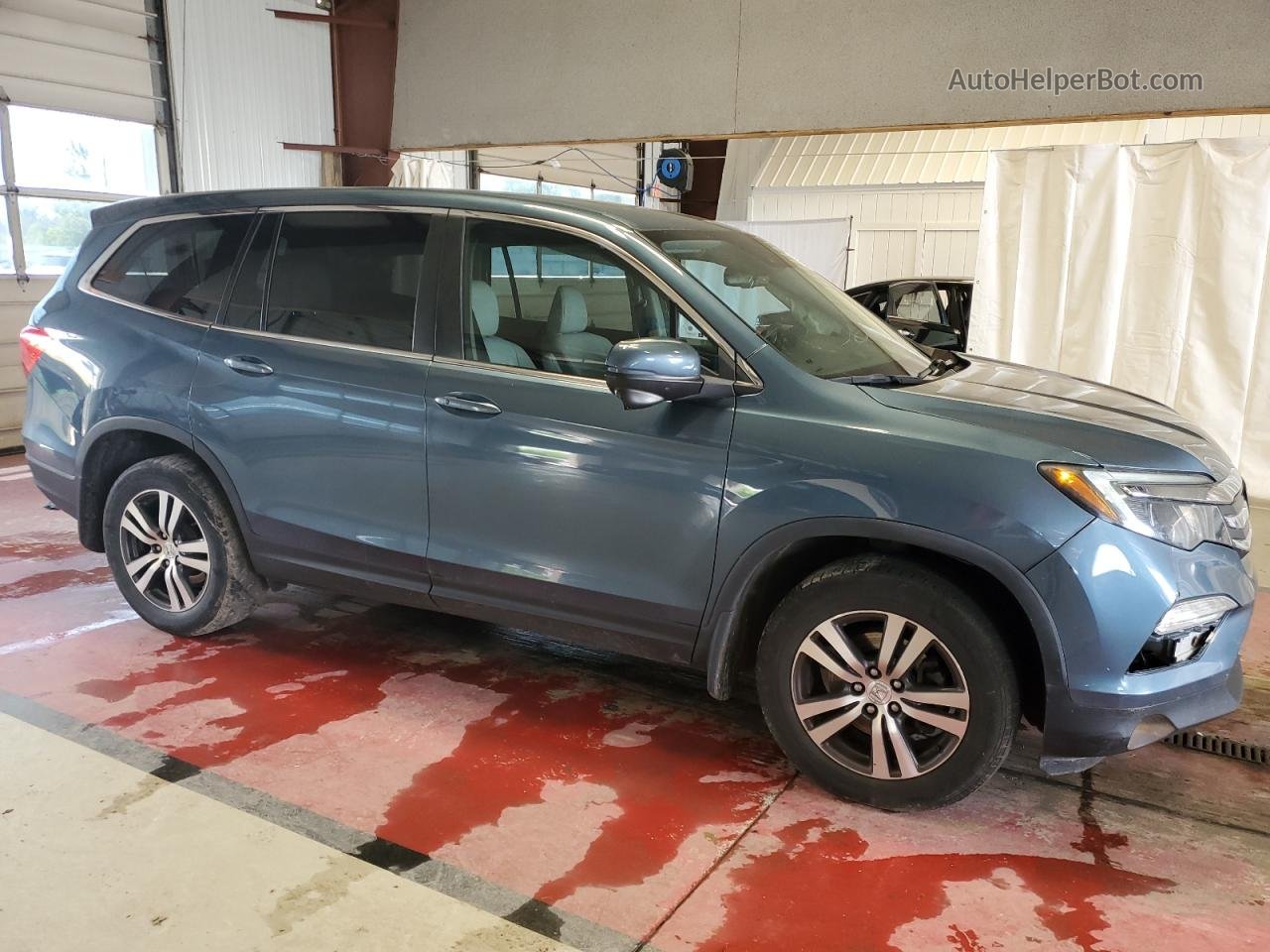 2017 Honda Pilot Exl Blue vin: 5FNYF6H62HB060811