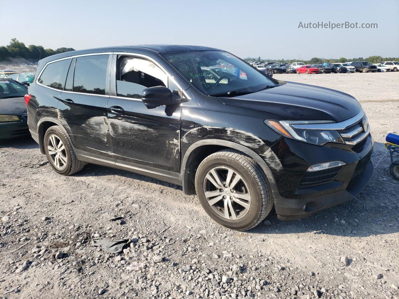 2017 Honda Pilot Exl Черный vin: 5FNYF6H63HB049025