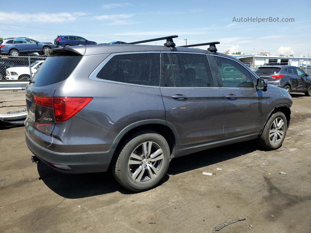 2017 Honda Pilot Exl Gray vin: 5FNYF6H63HB069016