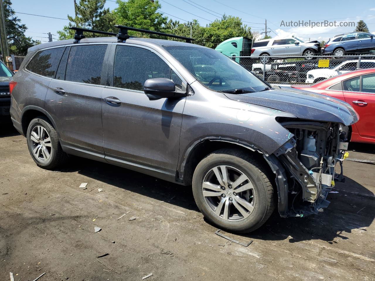 2017 Honda Pilot Exl Gray vin: 5FNYF6H63HB069016