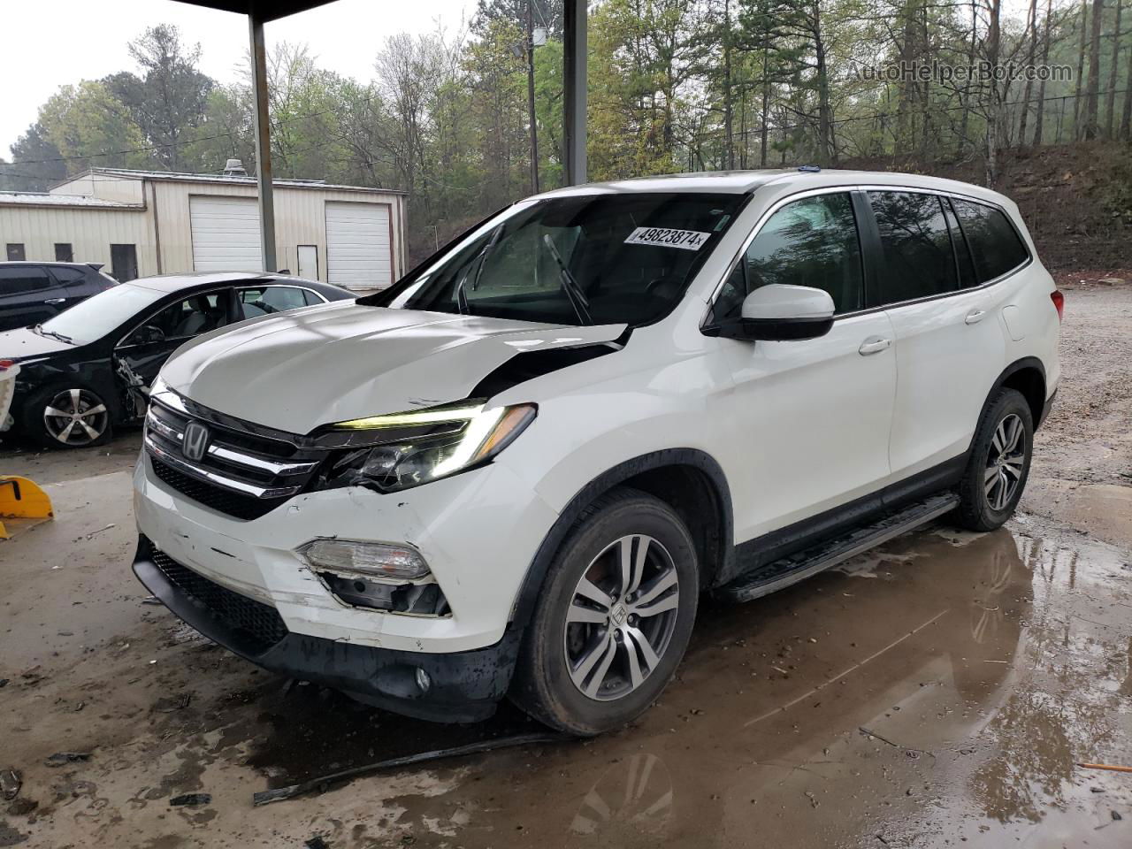 2016 Honda Pilot Exl Белый vin: 5FNYF6H64GB053017