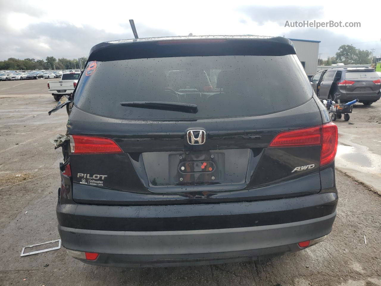 2017 Honda Pilot Exl Черный vin: 5FNYF6H64HB065086