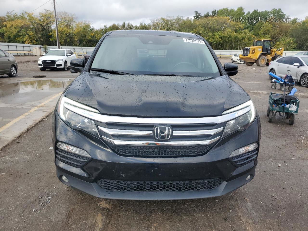 2017 Honda Pilot Exl Черный vin: 5FNYF6H64HB065086