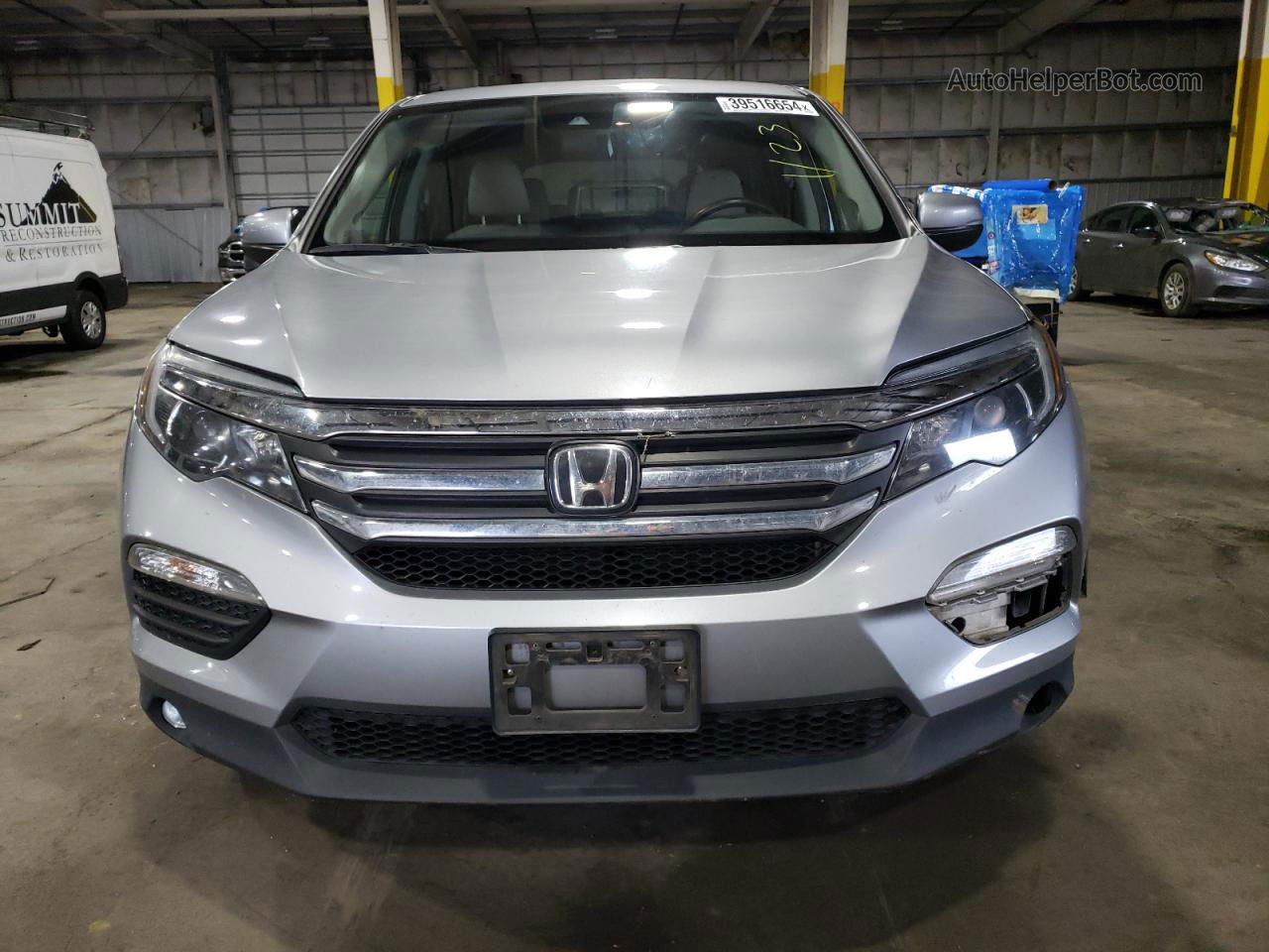 2016 Honda Pilot Exl Silver vin: 5FNYF6H66GB065010