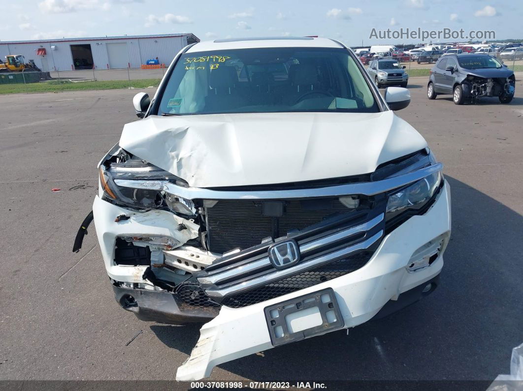 2017 Honda Pilot Ex-l White vin: 5FNYF6H67HB101708