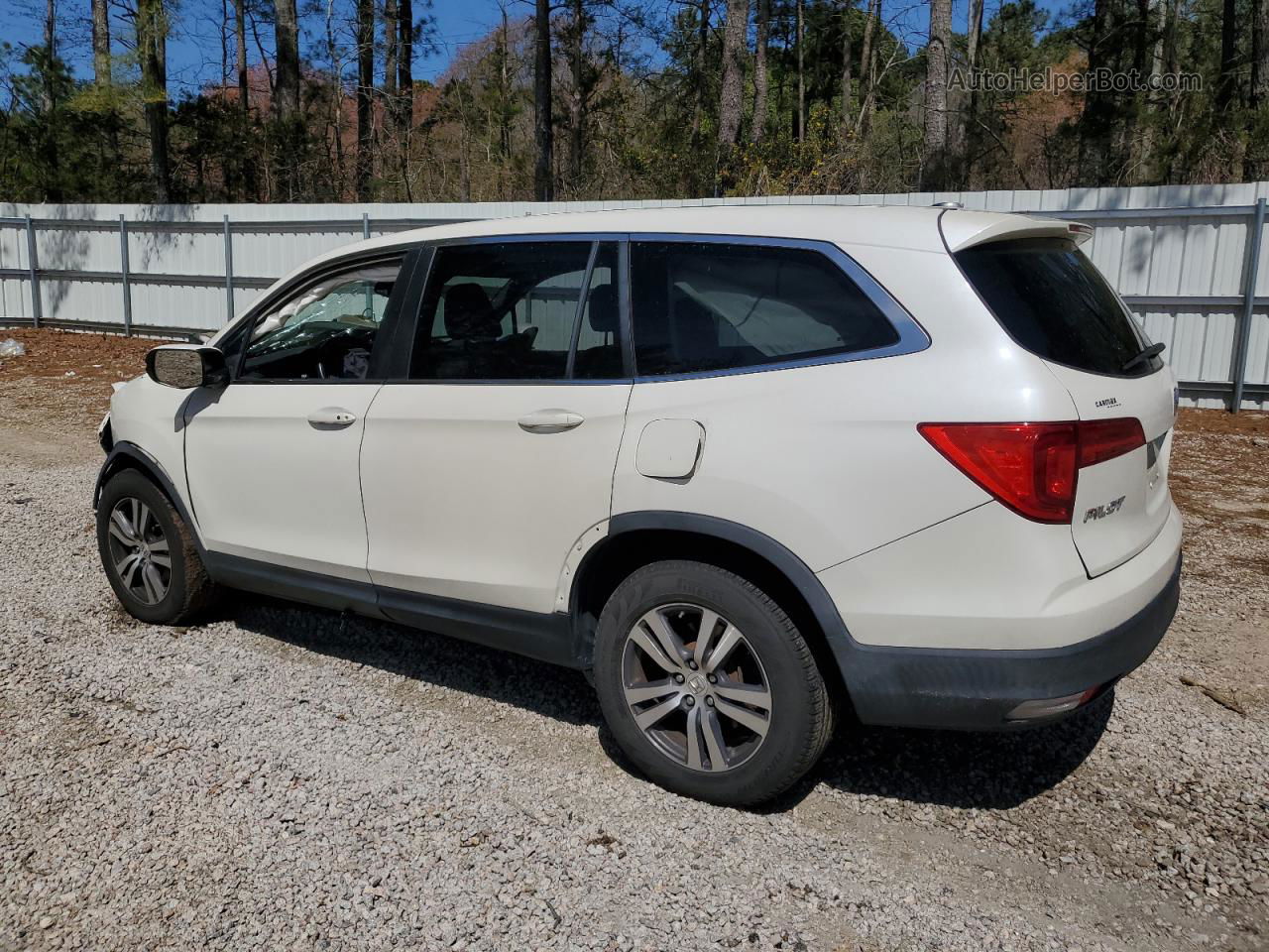 2016 Honda Pilot Exl White vin: 5FNYF6H68GB025995