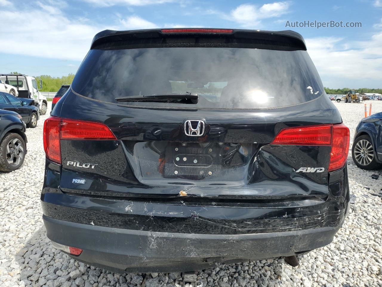 2016 Honda Pilot Exl Черный vin: 5FNYF6H68GB062531