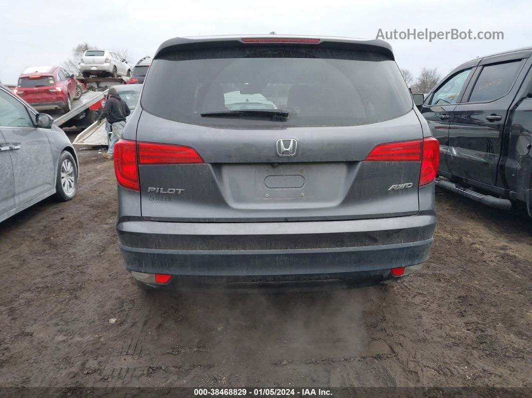 2017 Honda Pilot Ex-l Gray vin: 5FNYF6H6XHB103131