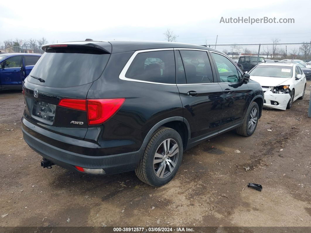 2017 Honda Pilot Ex-l Black vin: 5FNYF6H70HB102756