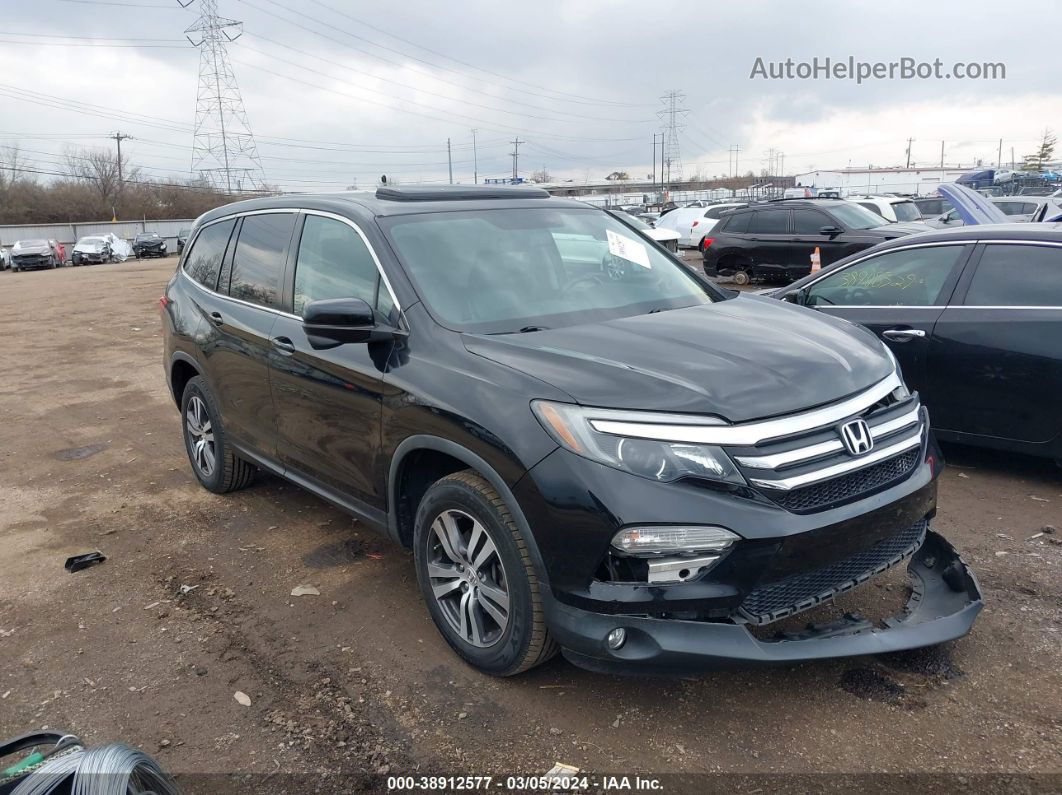 2017 Honda Pilot Ex-l Черный vin: 5FNYF6H70HB102756