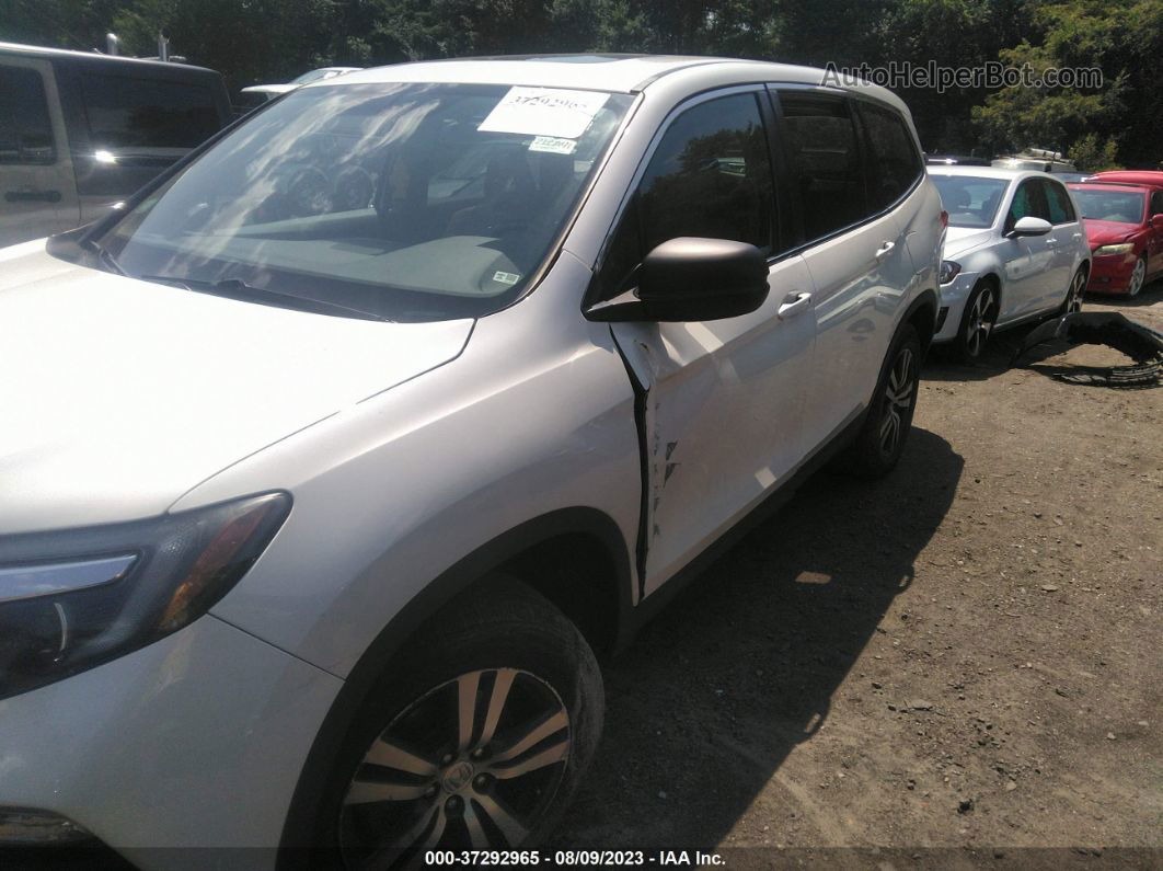 2017 Honda Pilot Ex-l White vin: 5FNYF6H73HB102699