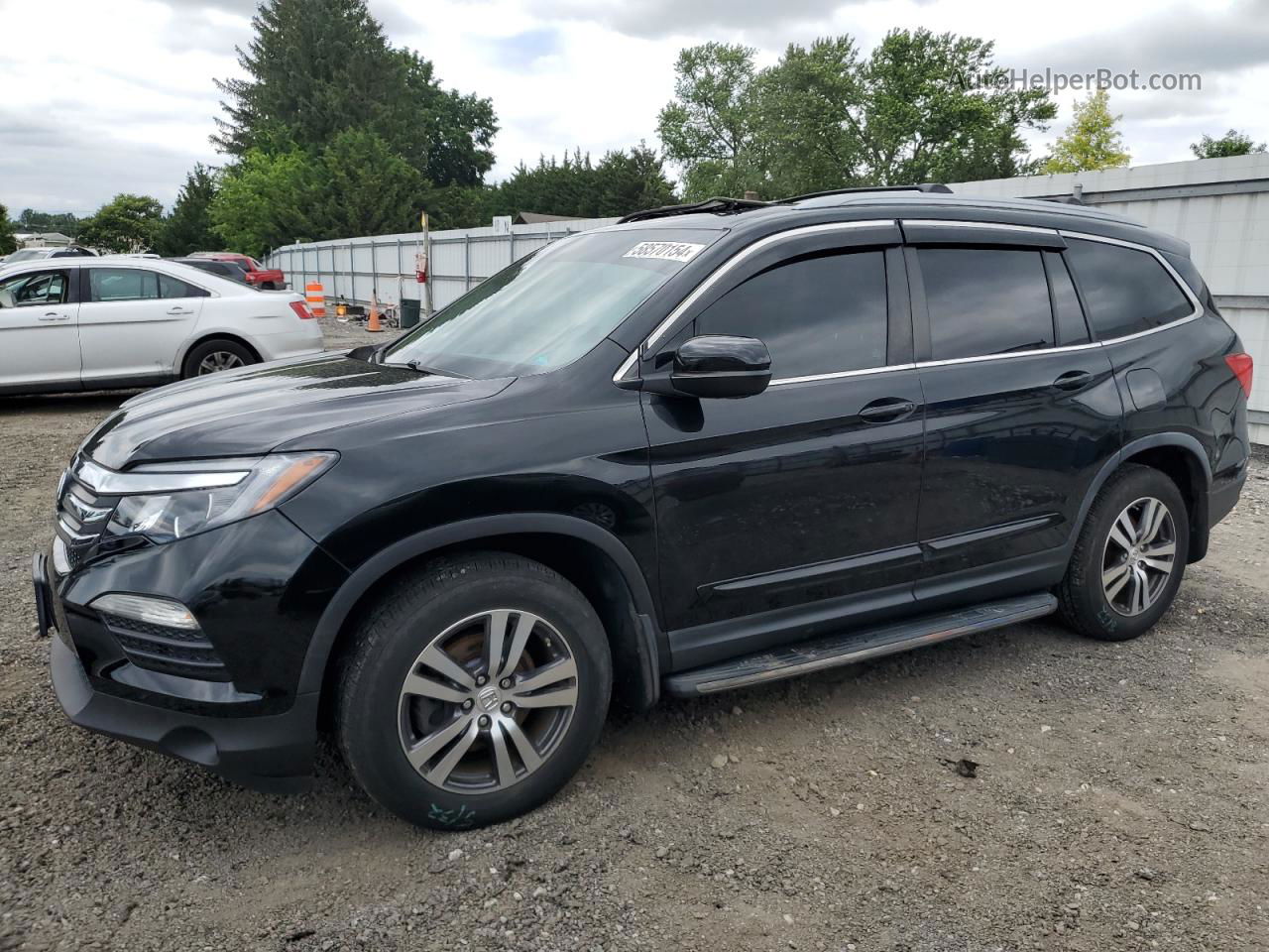 2017 Honda Pilot Exln Black vin: 5FNYF6H75HB048371