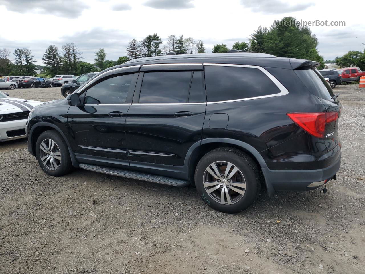 2017 Honda Pilot Exln Black vin: 5FNYF6H75HB048371