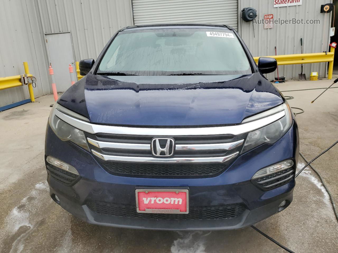 2017 Honda Pilot Exln Blue vin: 5FNYF6H78HB012027