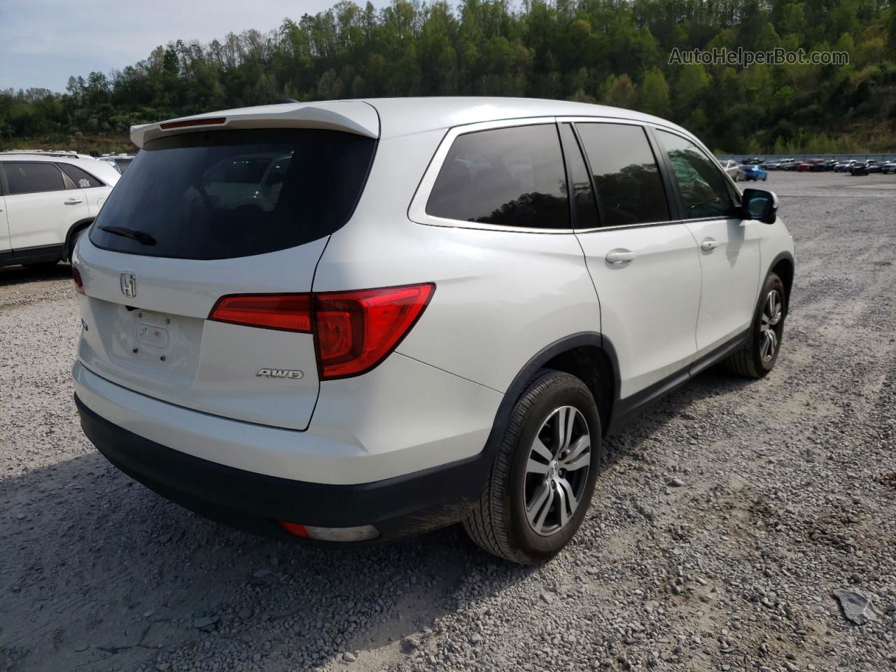 2017 Honda Pilot Exln White vin: 5FNYF6H78HB034058