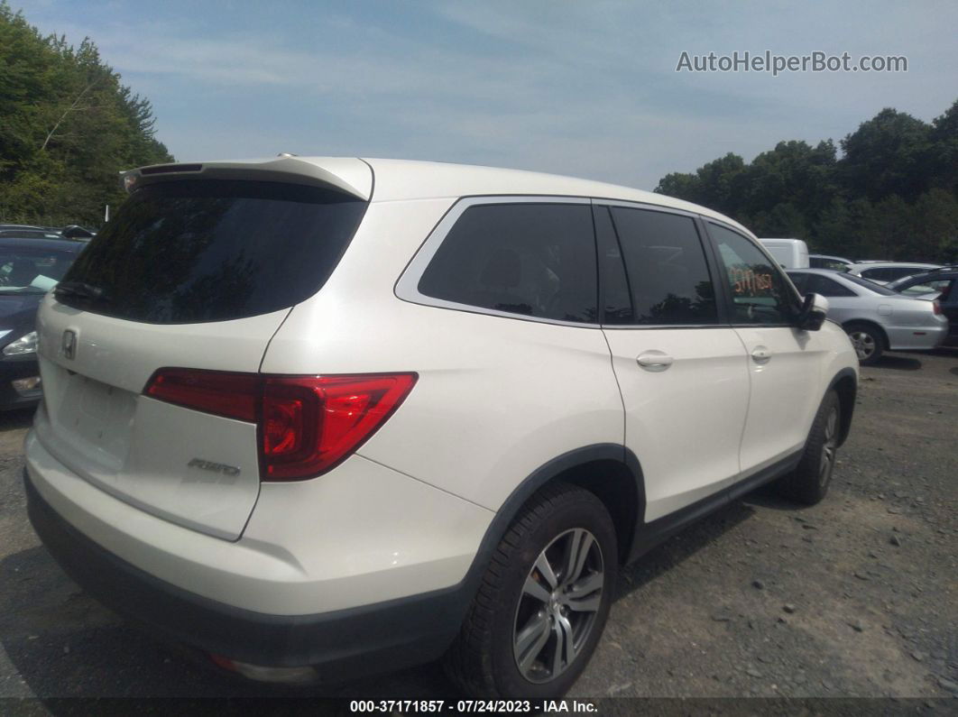 2017 Honda Pilot Ex-l White vin: 5FNYF6H79HB019665