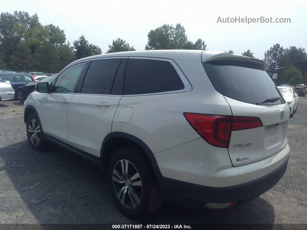 2017 Honda Pilot Ex-l White vin: 5FNYF6H79HB019665