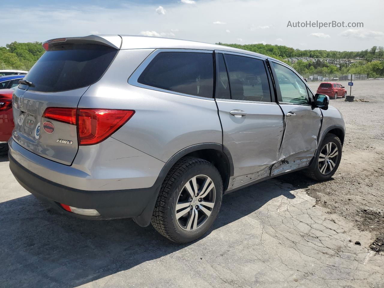 2016 Honda Pilot Exl Серебряный vin: 5FNYF6H80GB005922